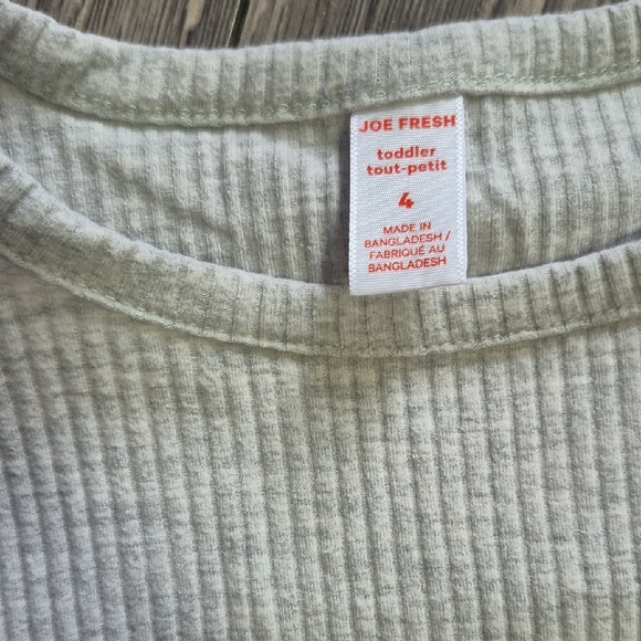 🍀5/30🍀Gray Ribbed Two-Piece Set - Picture 2 of 2